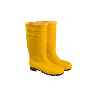 ZY005YB PVC ბოტი ყვითელი მეტალით S5 დაცვით