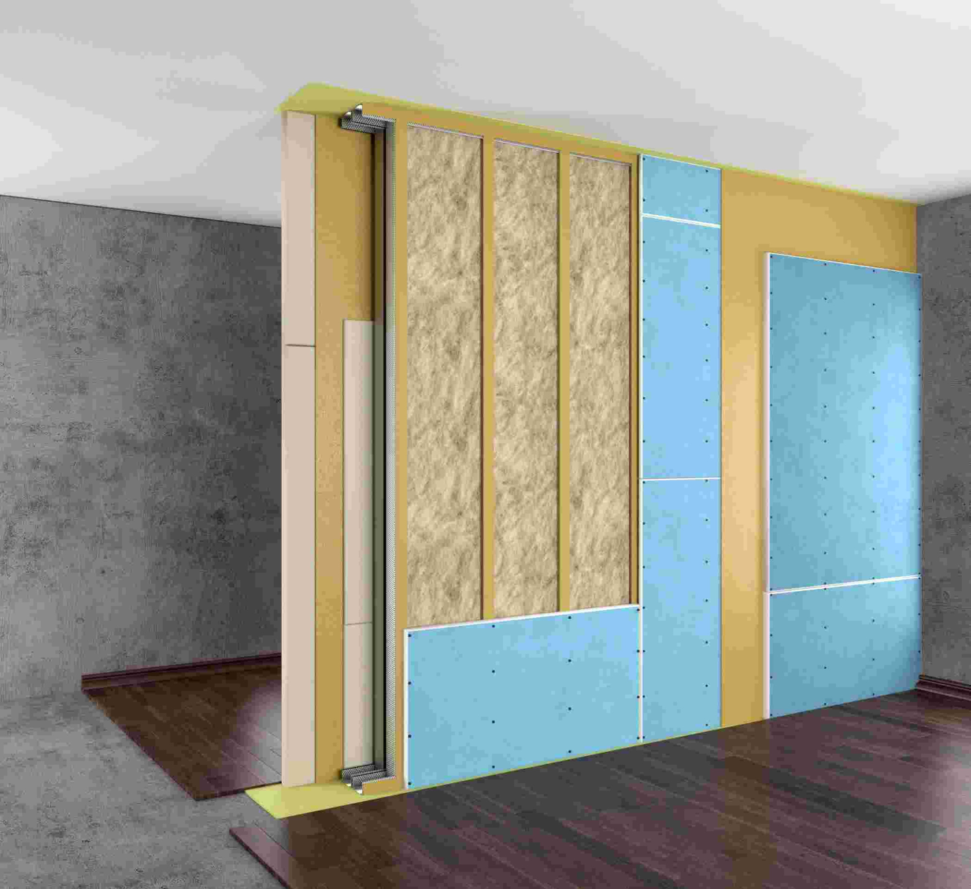 Premium M Partition Sound Insulation System (double frame)
