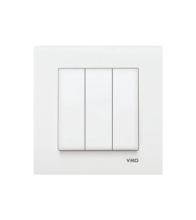 Выключатель VIKO KARRE 3-клавишный белый