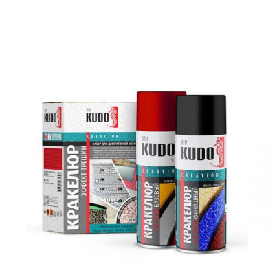 Эмалевый набор « Кракелюр » - эффект трещин на золоте слоновой кости, аэрозоль (2 х 520 мл)