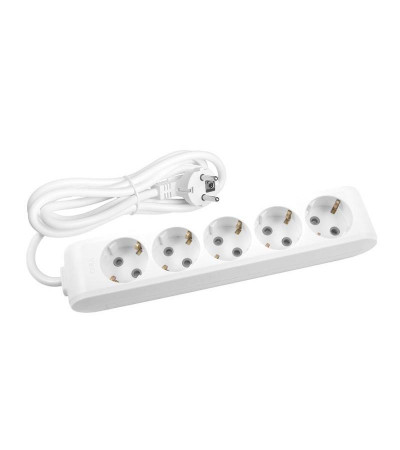 Electric extension cord, 5 sockets, with grounding, 3 meters, "MULTI-LET"