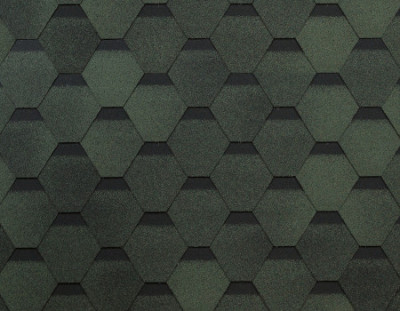 Shingles roof tiles TECHNONICOL Fasenda,  green 338*1003*53 (3m 2 )