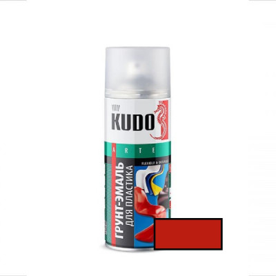 Primer-enamel for plastic RAL 3020 red, aerosol (520 ml)
