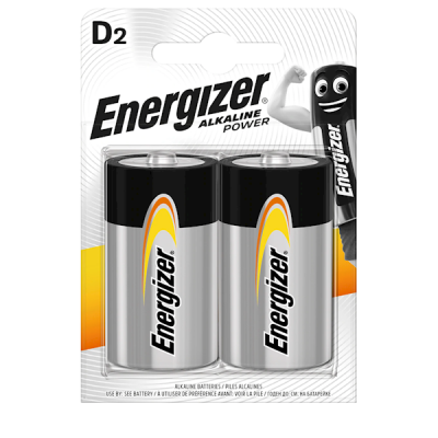 7331 Energizer Alkaline Power D, 2-pc blister LR20-FSB2 (E300152200)-7638900297331