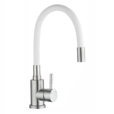 KETTLER-81779 KT3047SW-9 სამზარეულოს შემრევი სილიკონის ცხვირით თეთრი Alessia 304