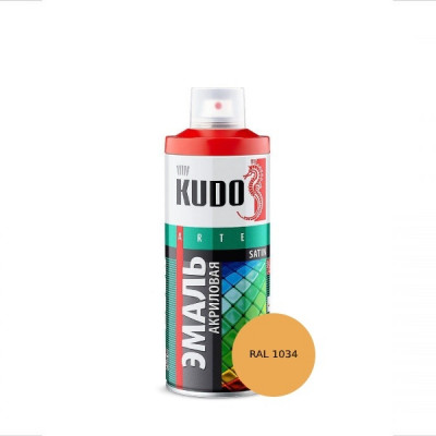 Acrylic Universal Enamel RAL 1034 Apricot, Aerosol (520ml)