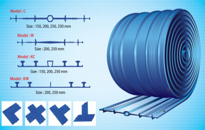 Гидрошпонка PVC Waterstop AK 200/4 25M ( лента ПВХ для вставки в холодные швы)