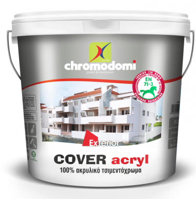 აკრილის საღებავი COVER-ACRYL (ΒΑSE TR) 0,90LT